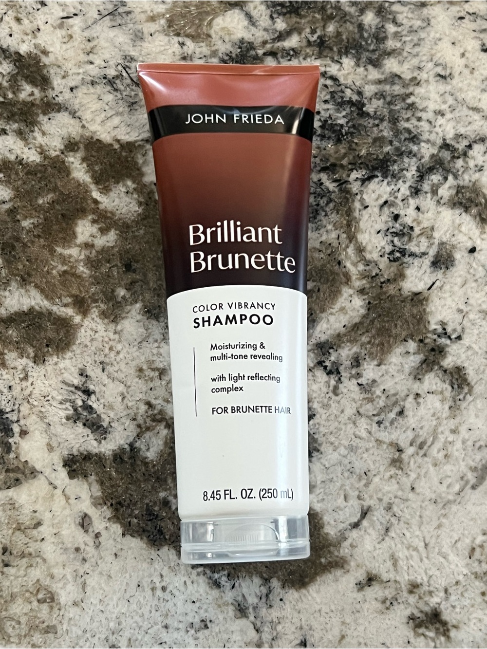 John Frieda Brilliant Brunette Color Vibrancy Shampoo - Brown/White